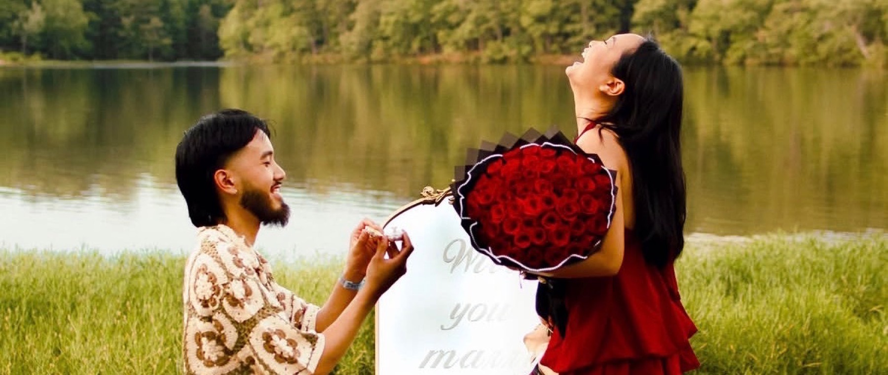 A proposal by the lake