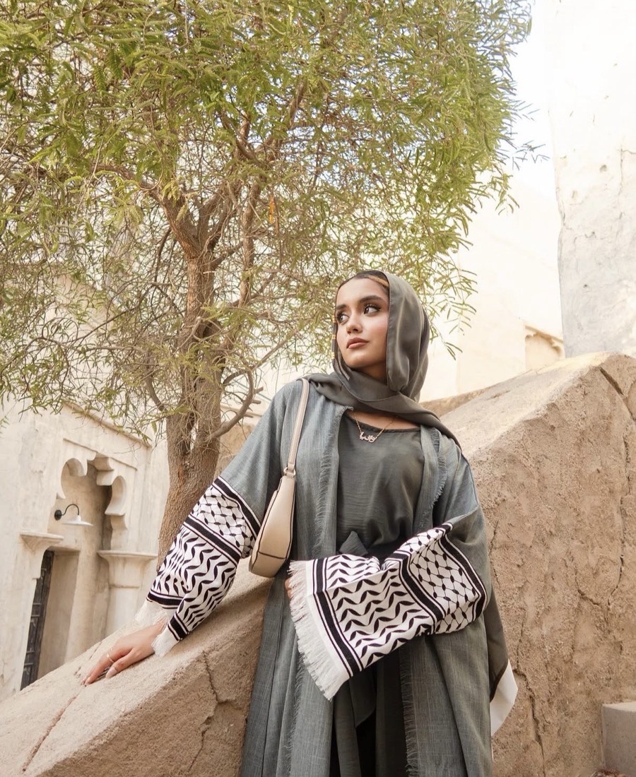 An Arabic name necklace worn in the old town